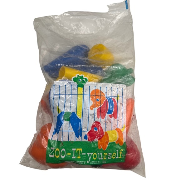 Vintage Zoo-It-Yourself Sunny Animal Set Toy in Original Packaging F72Q - Picture 1 of 6